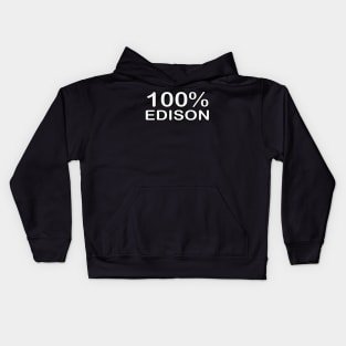 Edison name, fathers day gifts from wife and daughter. Kids Hoodie